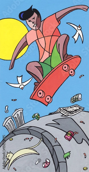 Obraz Sidewalk Surfing