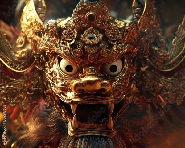 Obraz Mythical creature head design