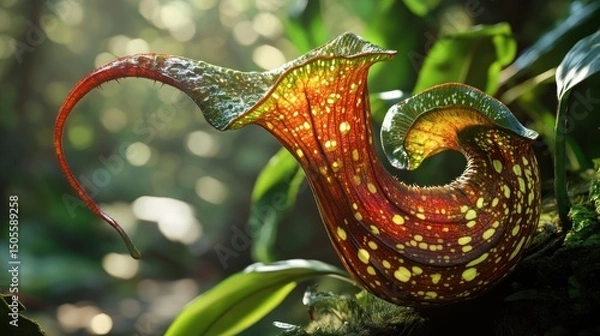 Fototapeta Pitcher plant closeup
