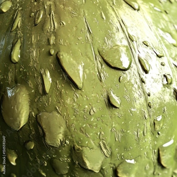 Obraz Water droplets on uneven surface