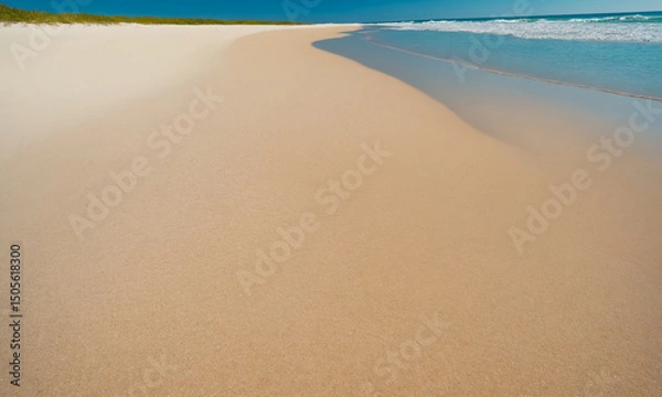 Obraz 아름다운 바닷가 모래사장 파도 빛나는 바닷가