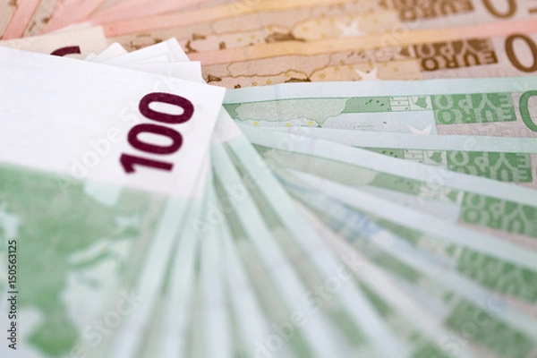 Fototapeta euro notes