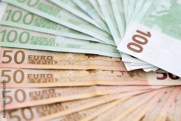 Fototapeta euro notes