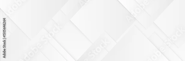 Fototapeta Abstract white background. Minimal geometric white light background abstract design.