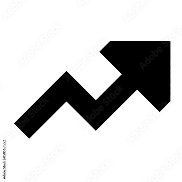 Fototapeta up line arrow vector icon 