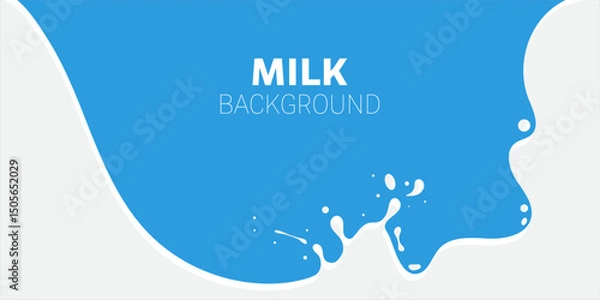 Fototapeta Milk splashes background vector illustration