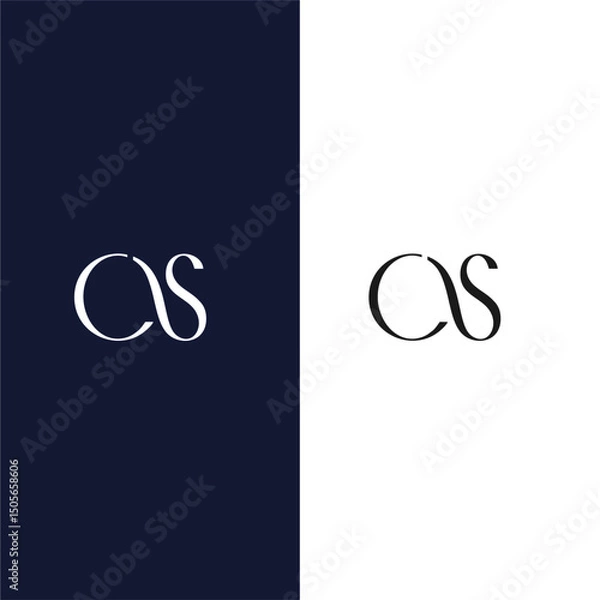 Fototapeta CS vector design with black and white background