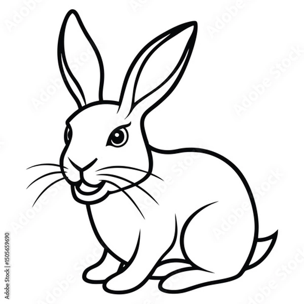 Obraz Hare Simple Logo Design