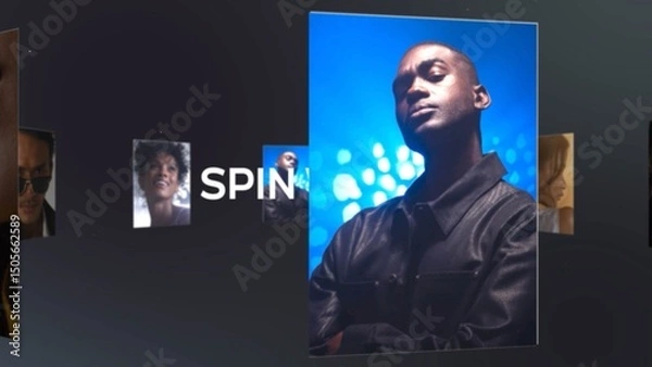 Fototapeta Dynamic Spin Wheel Carousel