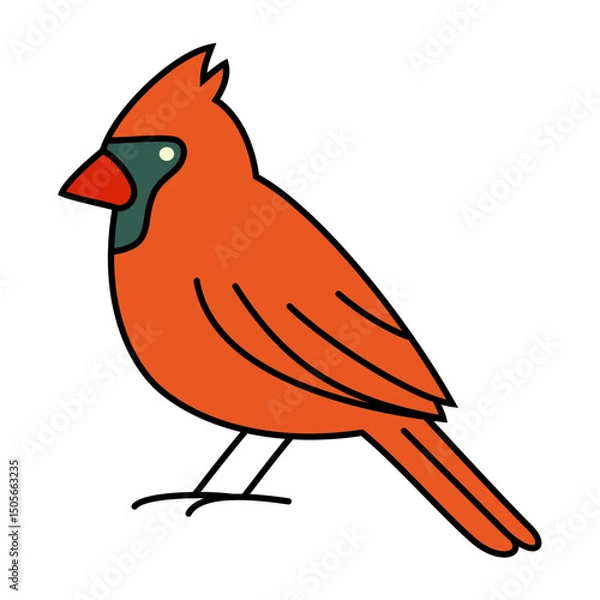 Obraz Colorful Bird Vector Illustration