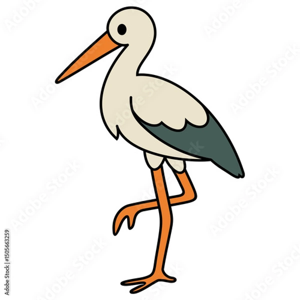 Obraz Colorful Bird Vector Illustration