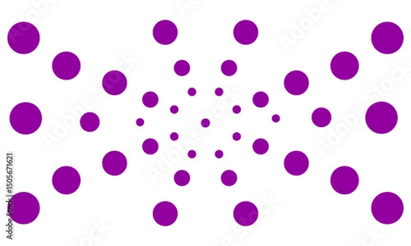 Obraz abstract dot purple with transparent background