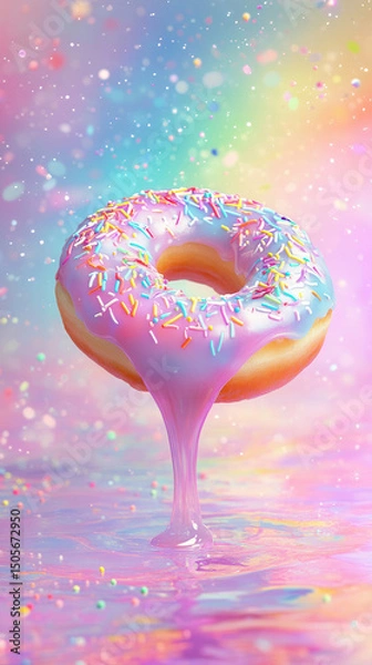 Obraz Galaxy Donuts – Pastel Dreams in Space