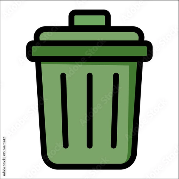 Obraz Urban Elements Vector Illustration with Tree, Building, and Traffic Symbols