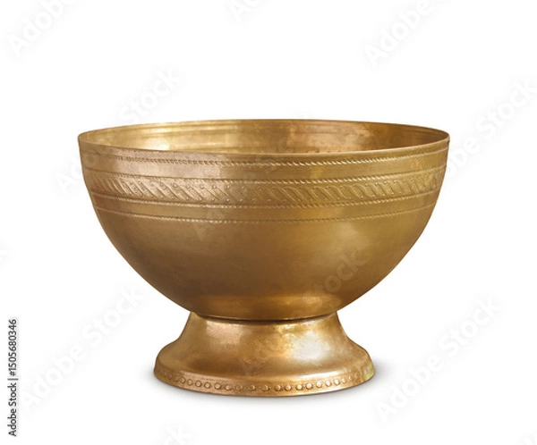 Obraz Old empty bronze cup