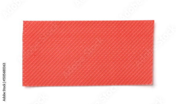 Obraz Empty red plastic perforated packaging underlayment