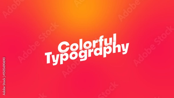 Obraz Colorful Typography