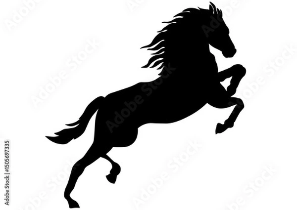 Obraz 馬のシルエット