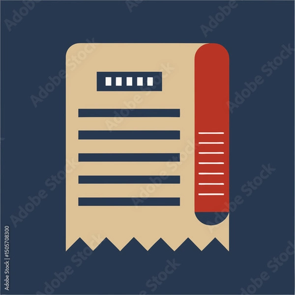 Fototapeta Vector document icon for web page business reports
