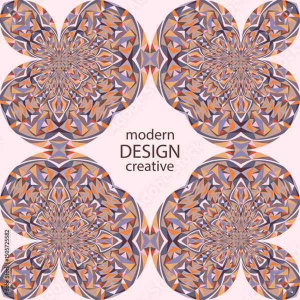 Fototapeta Основные RGB colorful creative pattern, ornament, vector design element