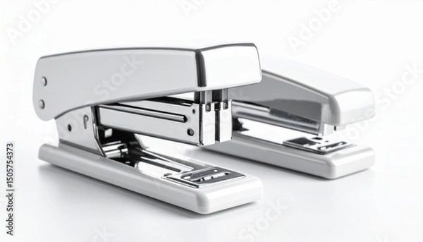 Fototapeta stapler isolated on white background