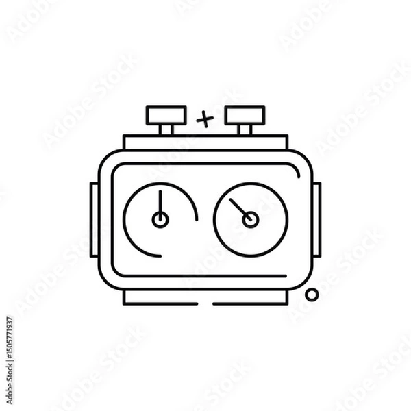 Fototapeta Chess Clock Icon vector