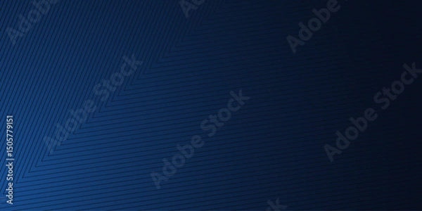 Obraz Black and blue abstract background with triangle lines, simple vector illustration
