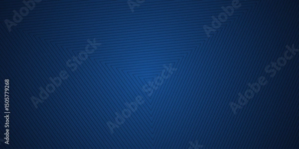 Fototapeta Black and blue abstract background with triangle lines, simple vector illustration