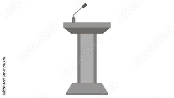 Fototapeta podium with microphone