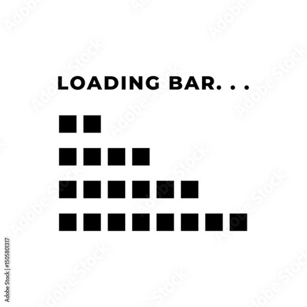 Fototapeta Loading bar. Download progress loader.