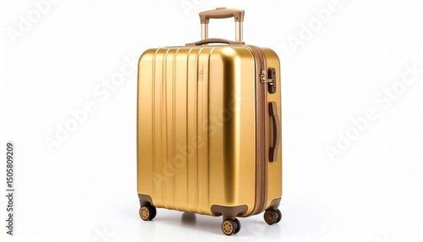 Obraz travel suitcase isolated on white