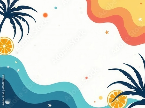 Obraz Summer Tropical Background