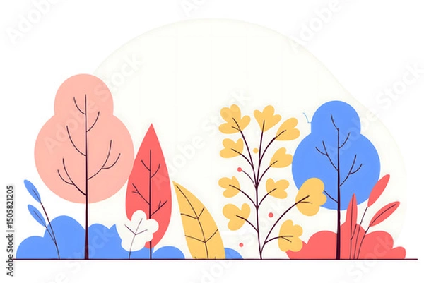 Obraz autumn landscape with trees