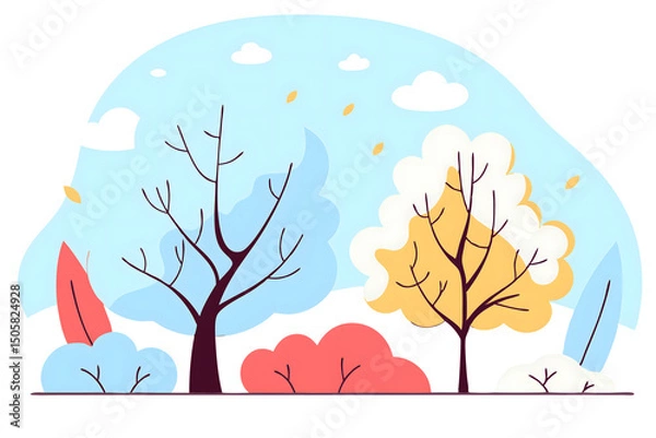Obraz winter landscape with tree