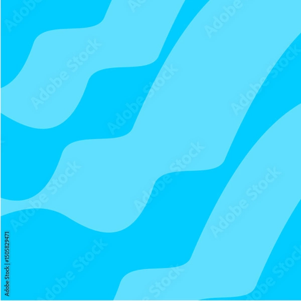Obraz Blue Wavy Abstract Background in Light Tones

