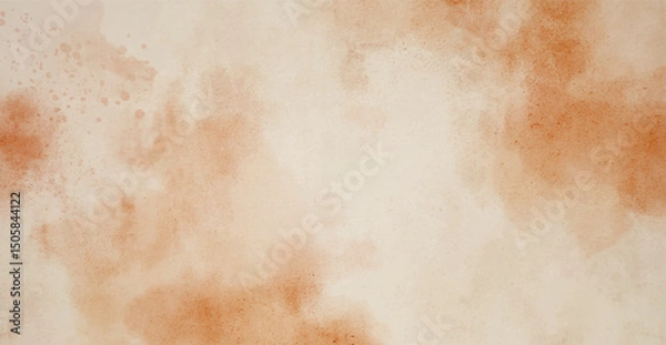 Fototapeta Abstract watercolor art background template. brown and beige watercolor backdrop empty space for text, banner, presentation or product display graphic design
