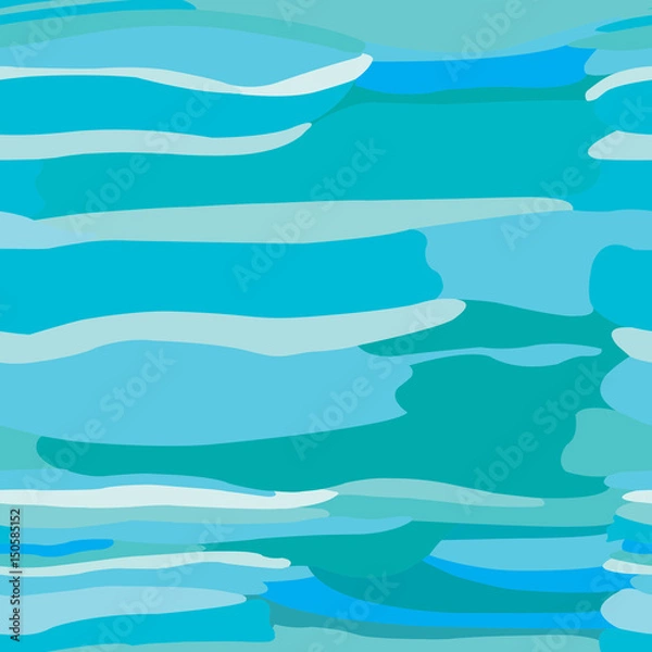 Fototapeta Abstract water seamless pattern