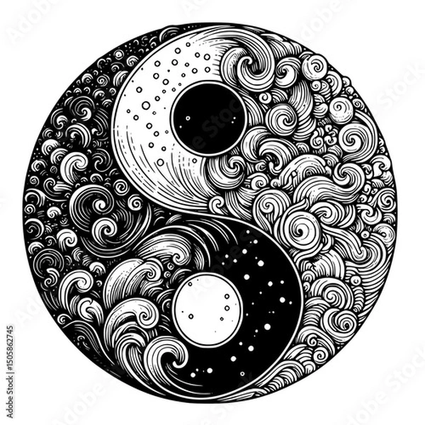 Obraz yin yang symbol
