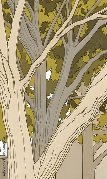 Obraz tree with leaves