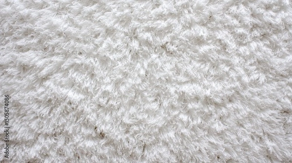 Fototapeta white carpet texture, top view