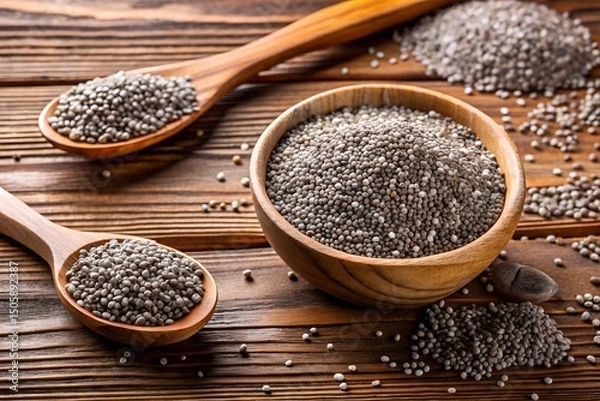 Fototapeta Unlocking the Nutritional Powerhouse Exploring the Benefits of Chia Seeds