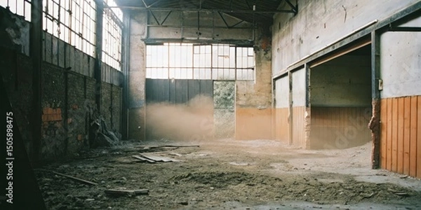 Obraz Abandoned Industrial Interior