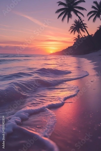Obraz Idyllic beach scene