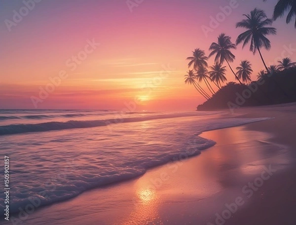 Obraz Idyllic beach scene