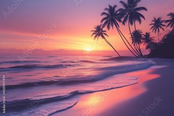 Obraz Idyllic beach scene