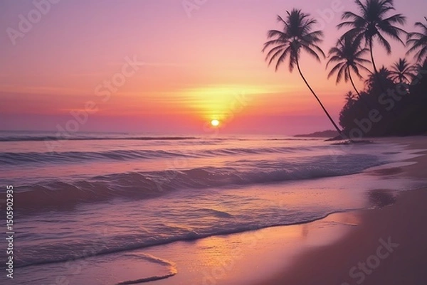 Obraz Idyllic beach scene