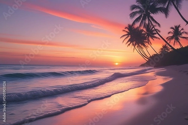 Obraz Idyllic beach scene