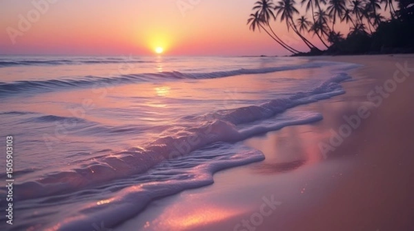 Obraz Idyllic beach scene