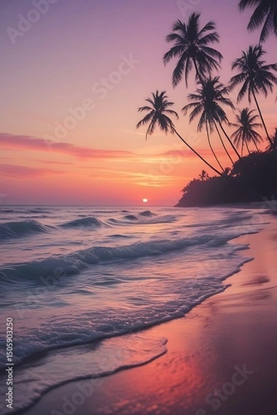 Obraz Idyllic beach scene