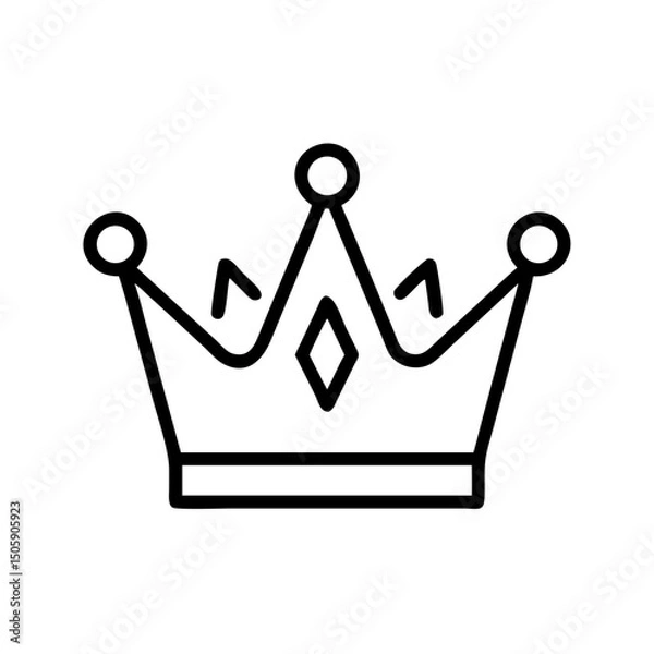 Fototapeta Vip crown on transparent background for web and graphic design